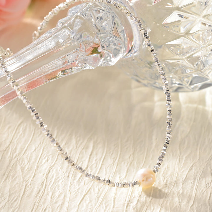 Silver Pearl Anklet