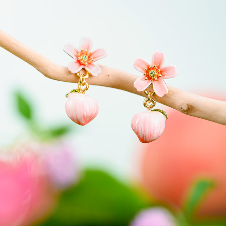 Aretes de durazno