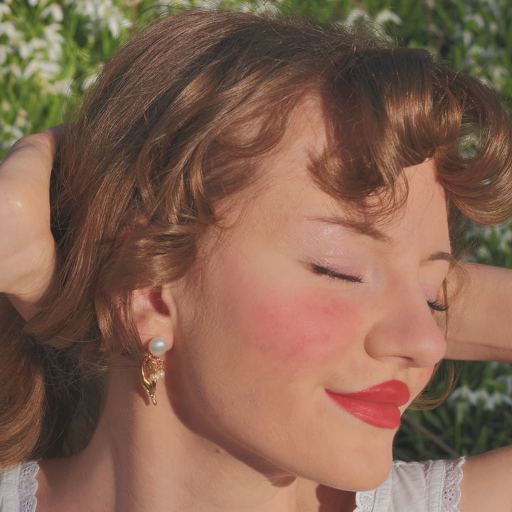 May Lily Pearl Earrings