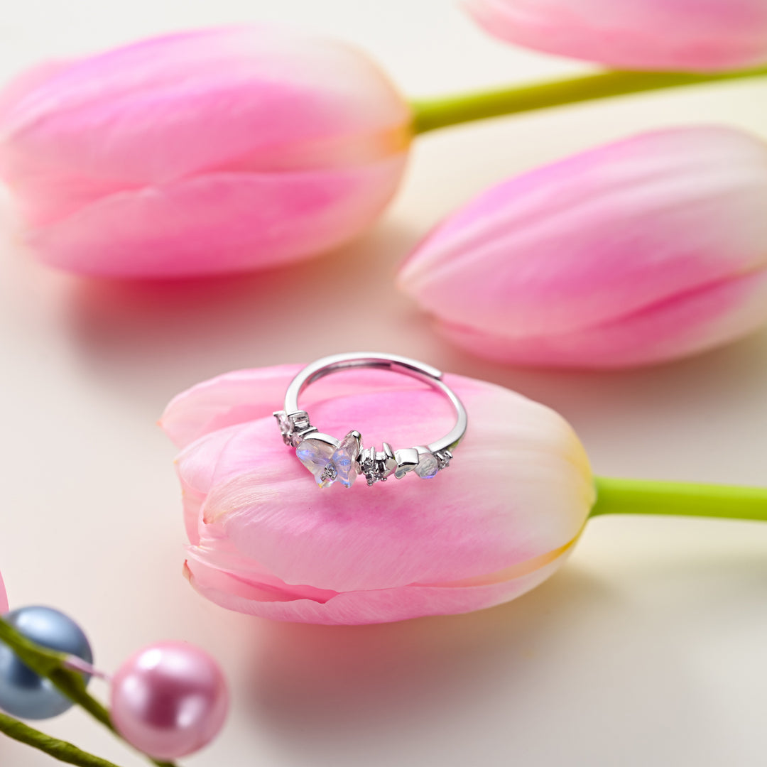 Selenichast Butterfly Silver Ring