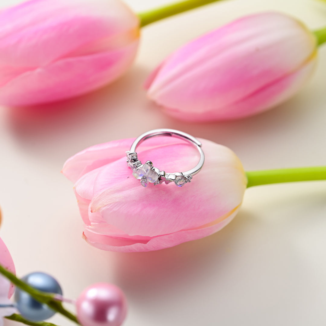 Selenichast Flower Silver Ring
