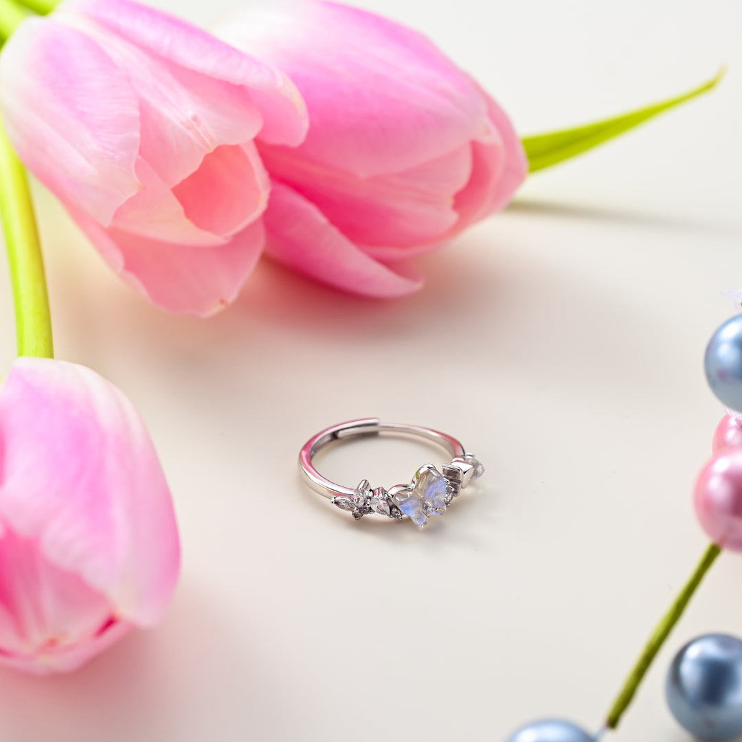 Selenichast Butterfly Silver Ring