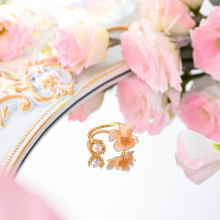 Selenichast Flower Pearl Ring