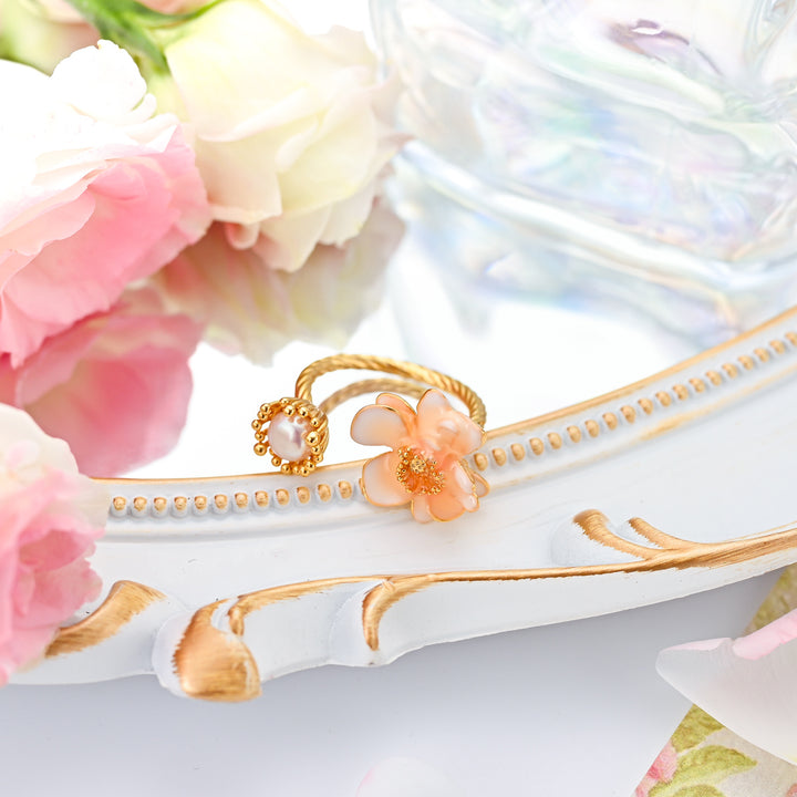 Selenichast Flower Pearl Ring