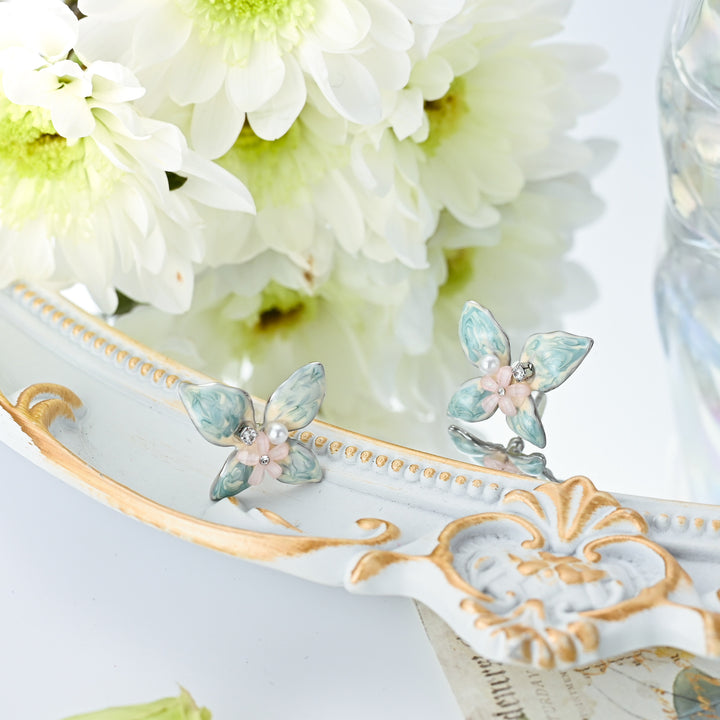 Butterfly Flower Earrings