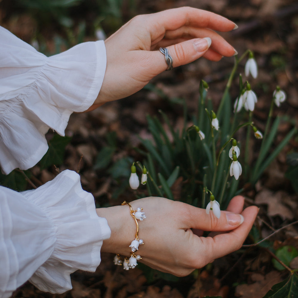 Lily Of The Valley Pearl Bracelet