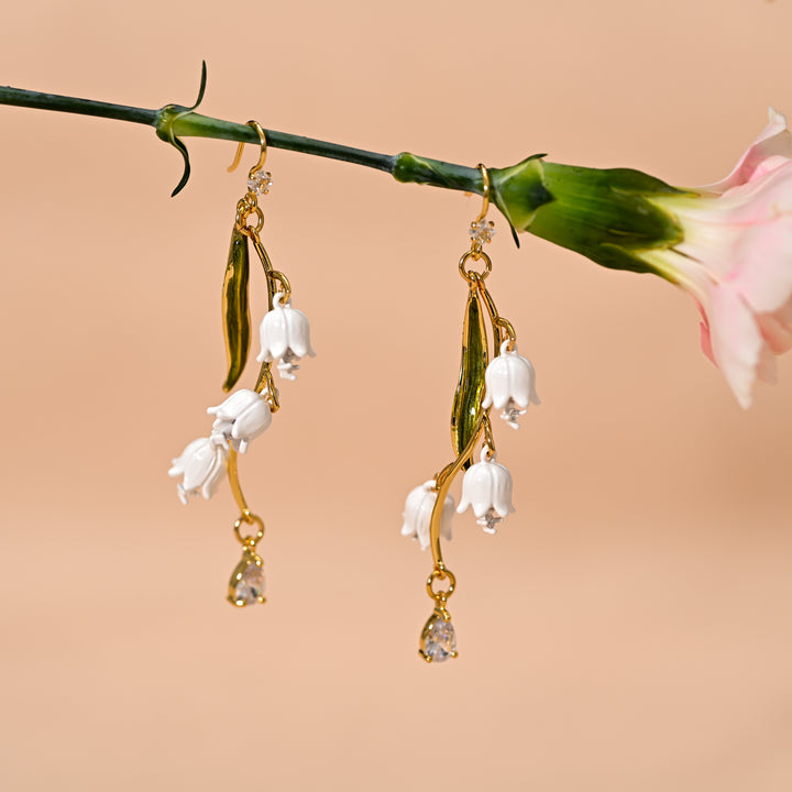 Lily Of The Valley Earrings Gold