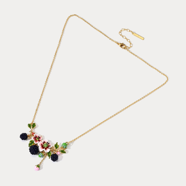 Blackberry Flower Necklace