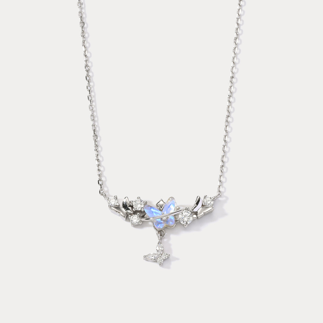 Selenichast Butterfly Silver Necklace