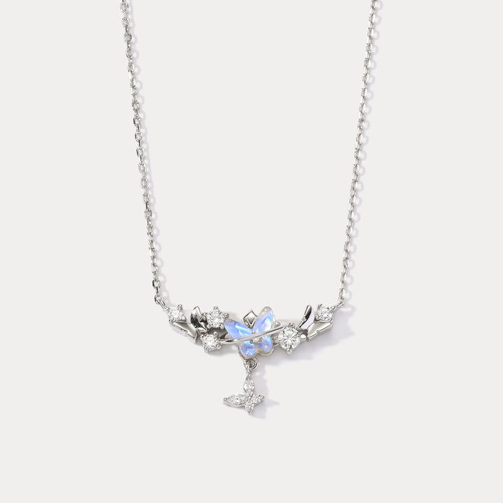 Selenichast Butterfly Silver Necklace