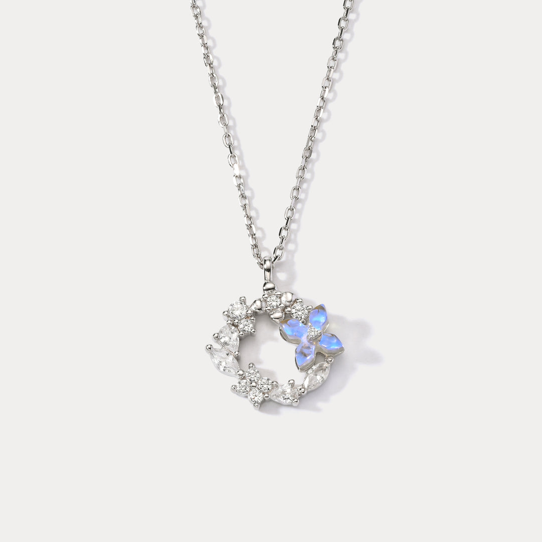 Selenichast Flower Silver Necklace
