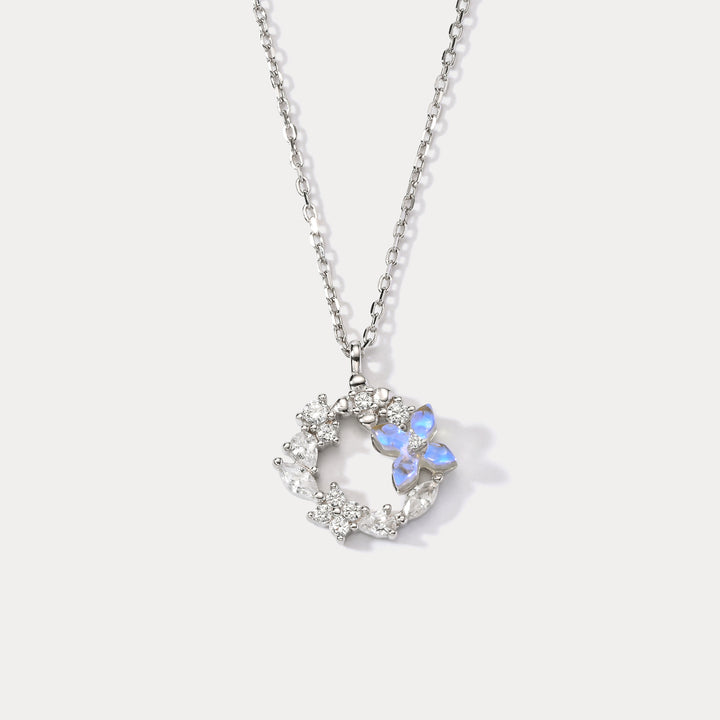 Selenichast Flower Silver Necklace