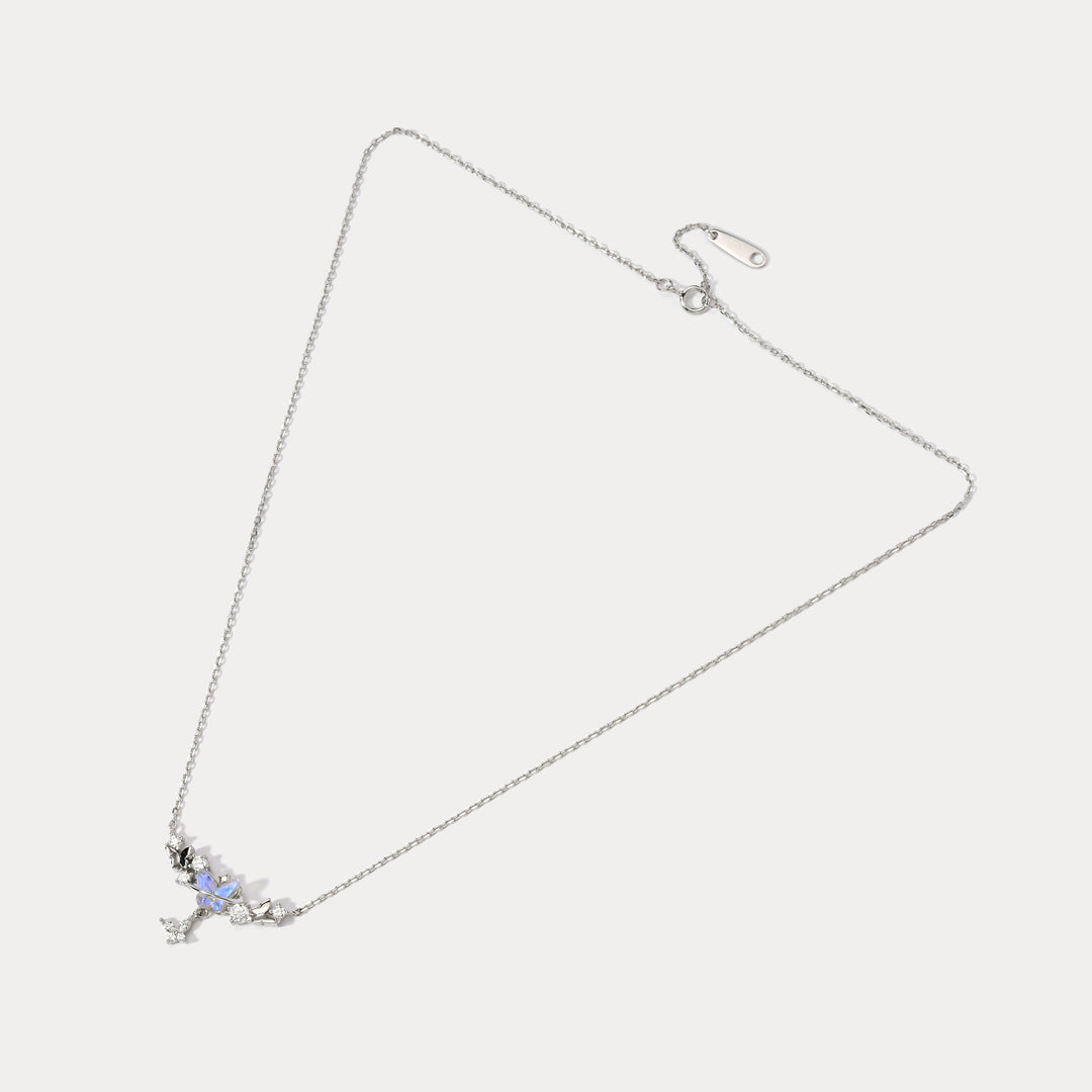 Selenichast Butterfly Silver Necklace