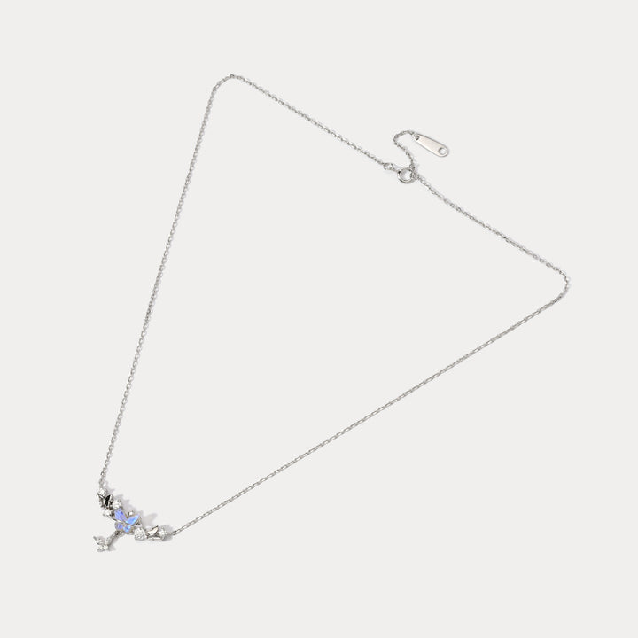 Selenichast Butterfly Silver Necklace