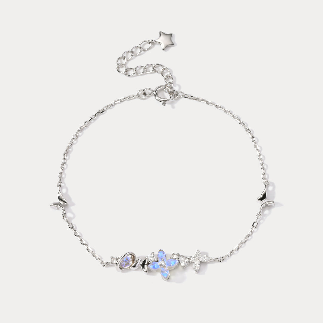 Selenichast Flower Planet Silver Bracelet