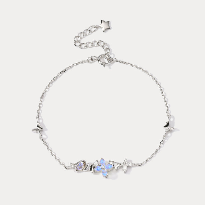 Selenichast Flower Planet Silver Bracelet