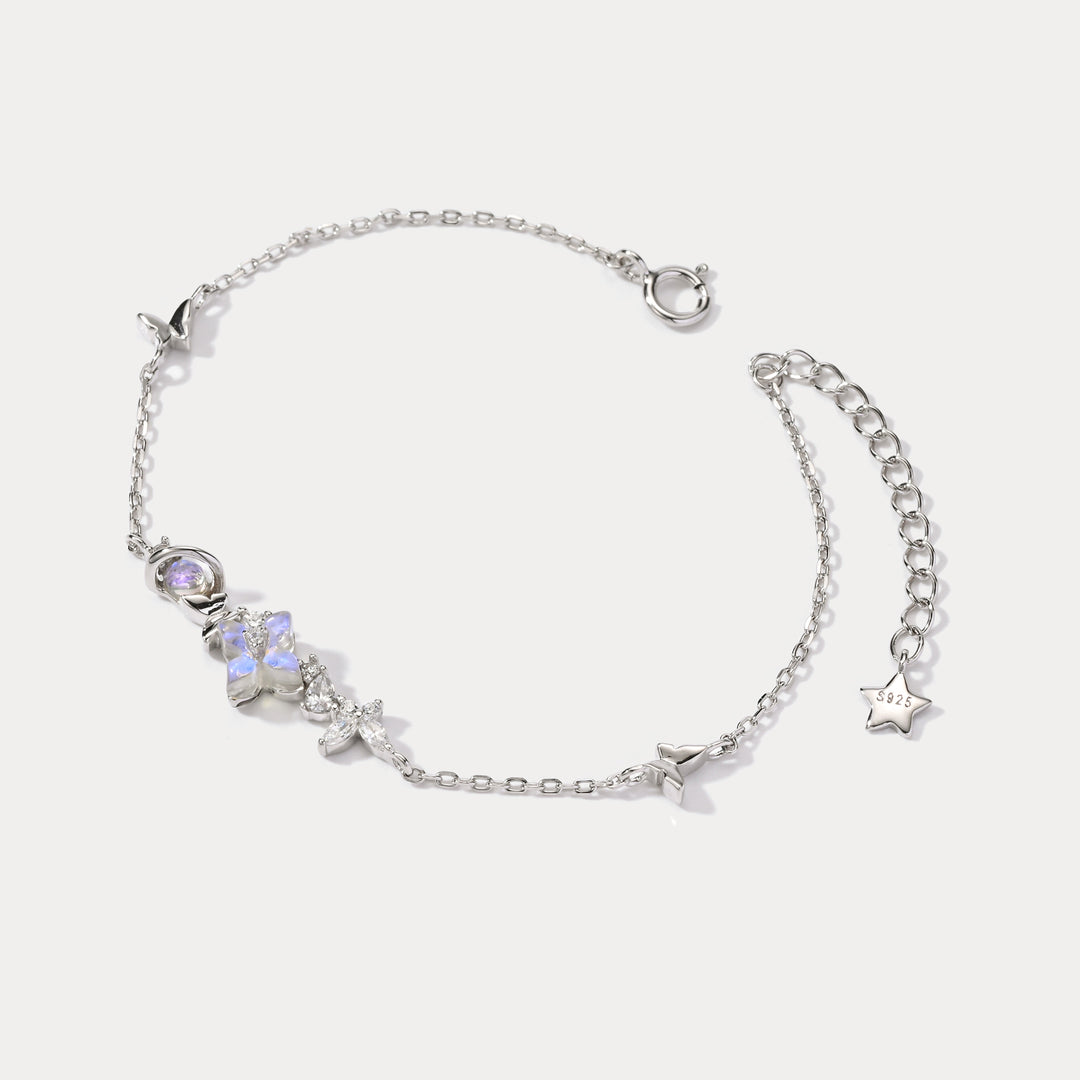 Selenichast Flower Planet Silver Bracelet