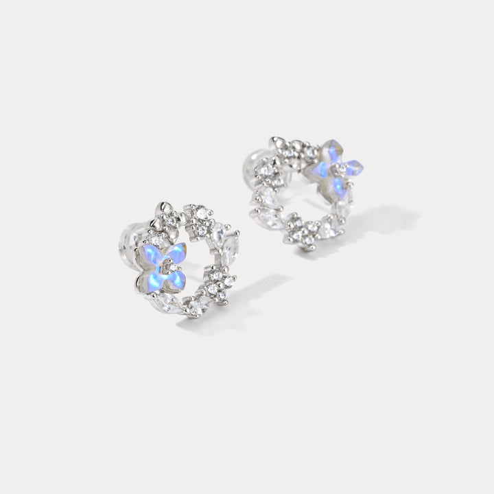 Selenichast Flower Silver Earrings