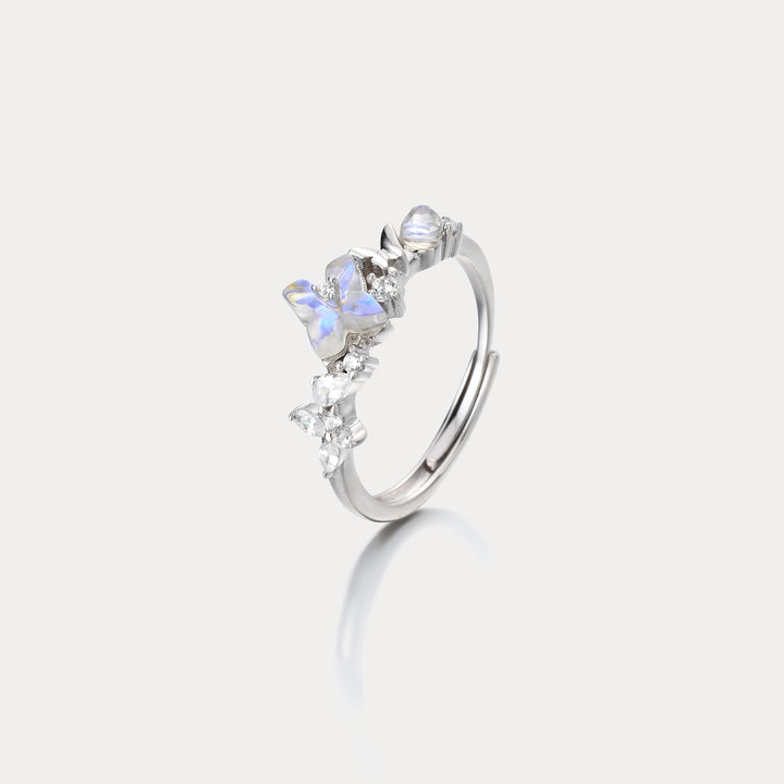 Selenichast Flower Silver Ring