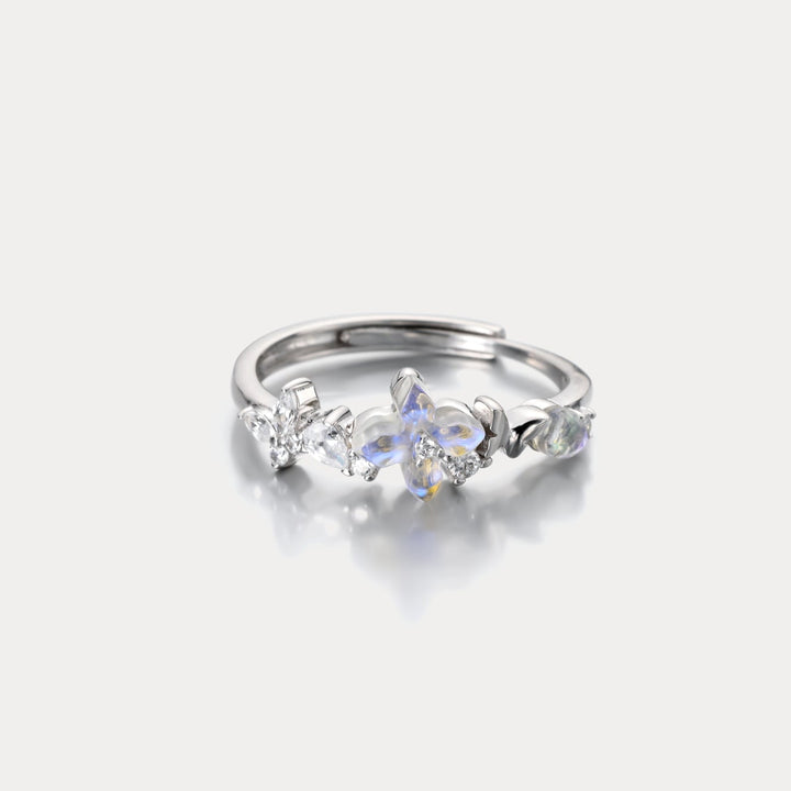 Selenichast Flower Silver Ring