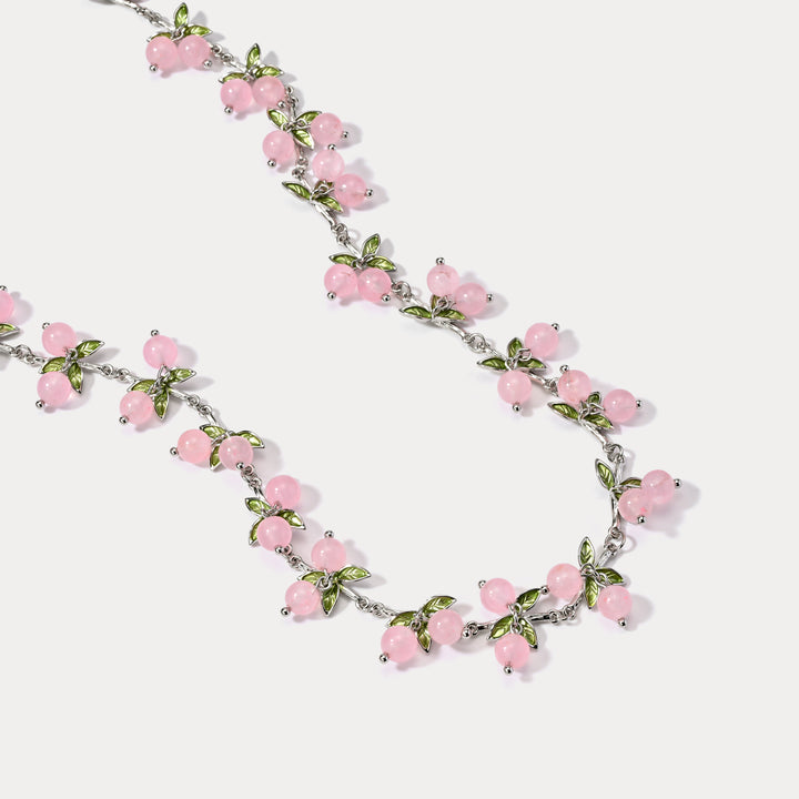 Selenichast Pink Raspberry Necklace