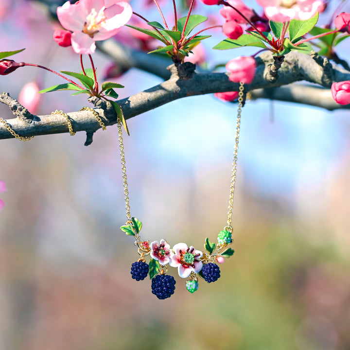 Blackberry Flower Necklace