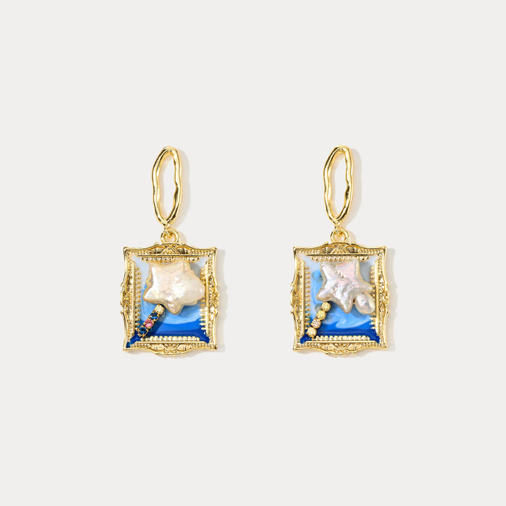 Selenichast Ocean Portrait Earrings