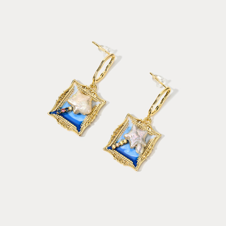 Selenichast Ocean Portrait Earrings