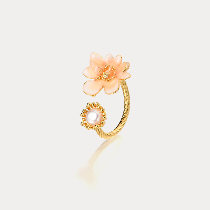 Selenichast Flower Pearl Ring