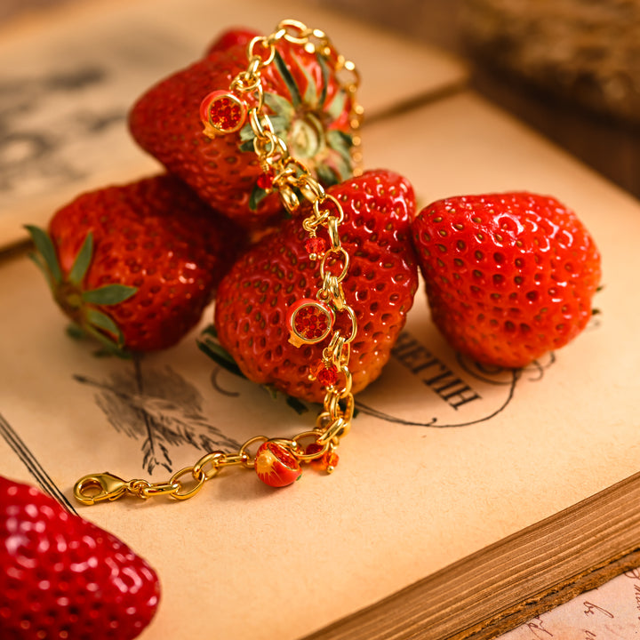 Dainty Pomegranate Bracelet
