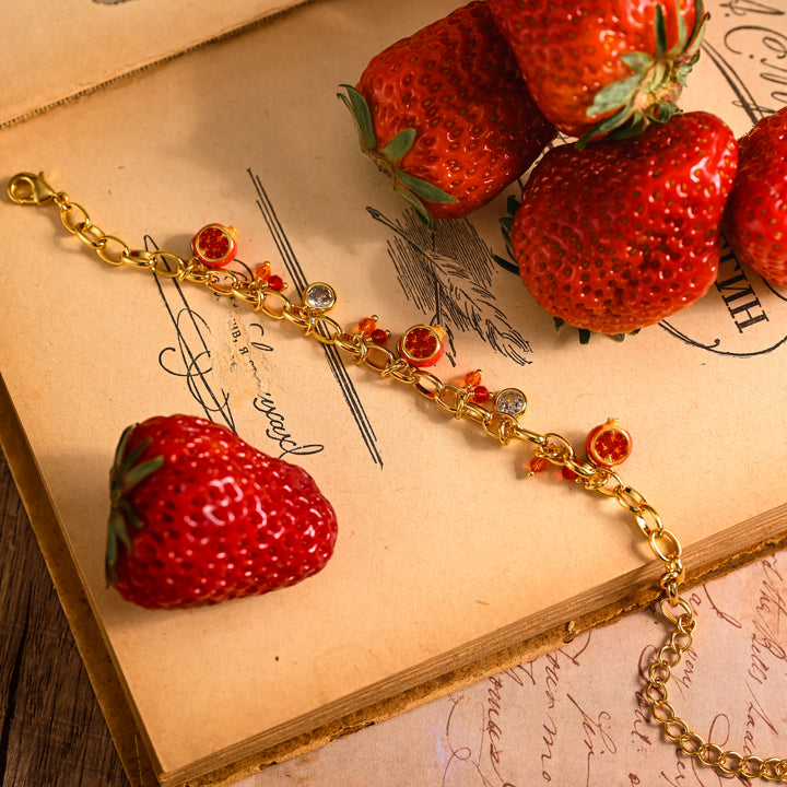 Delicate Pomegranate Bracelet