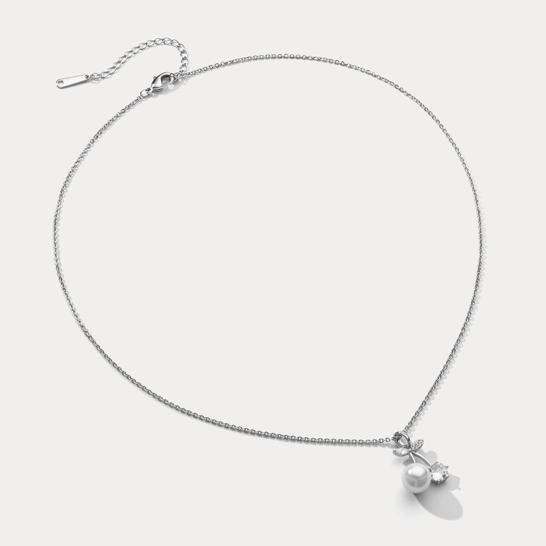 Cherry Pearl Pendant Necklace