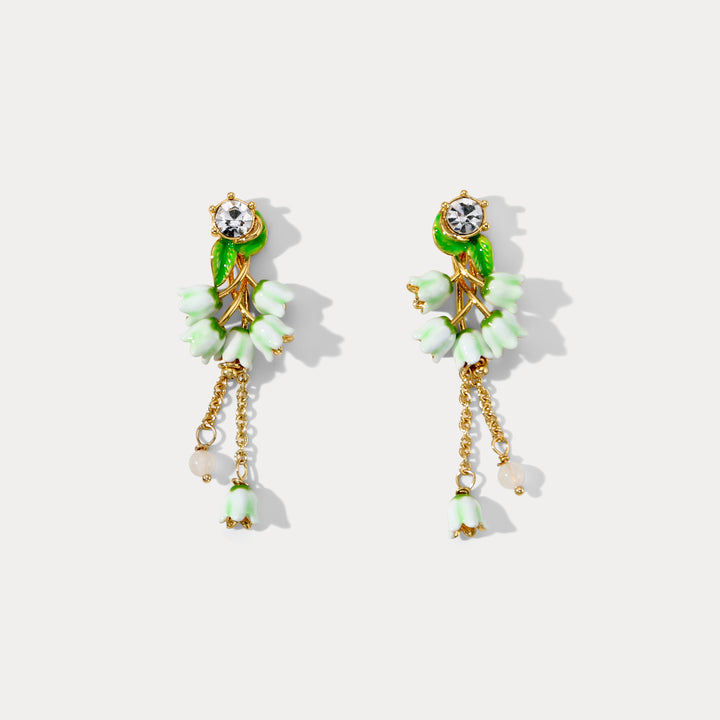 Selenichast Lily of the Valley Stud Earrings