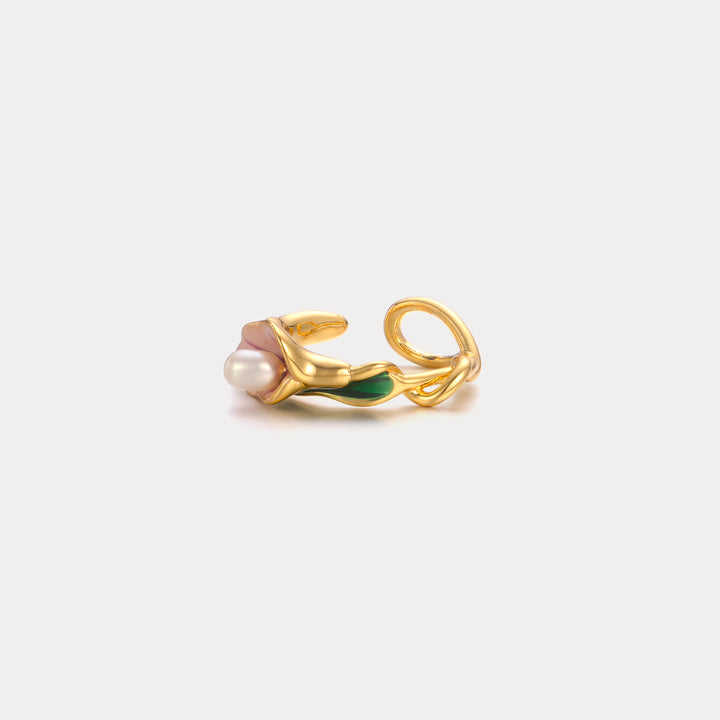 Selenichast Calla Ring with Pearl