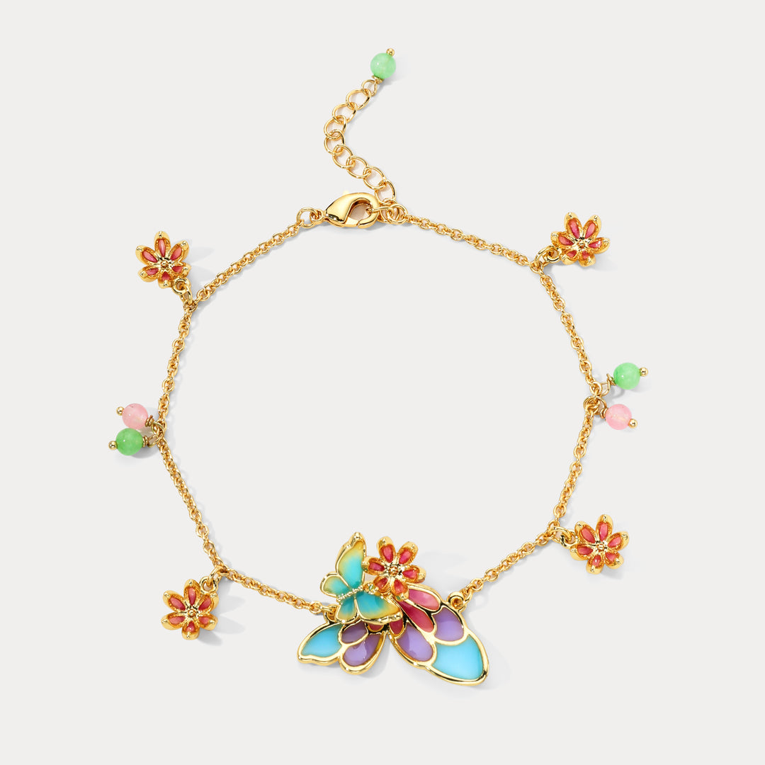 Selenichast Butterfly Charm Bracelet