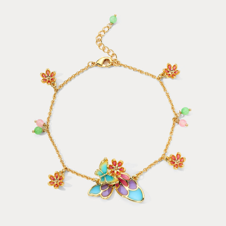 Selenichast Butterfly Charm Bracelet