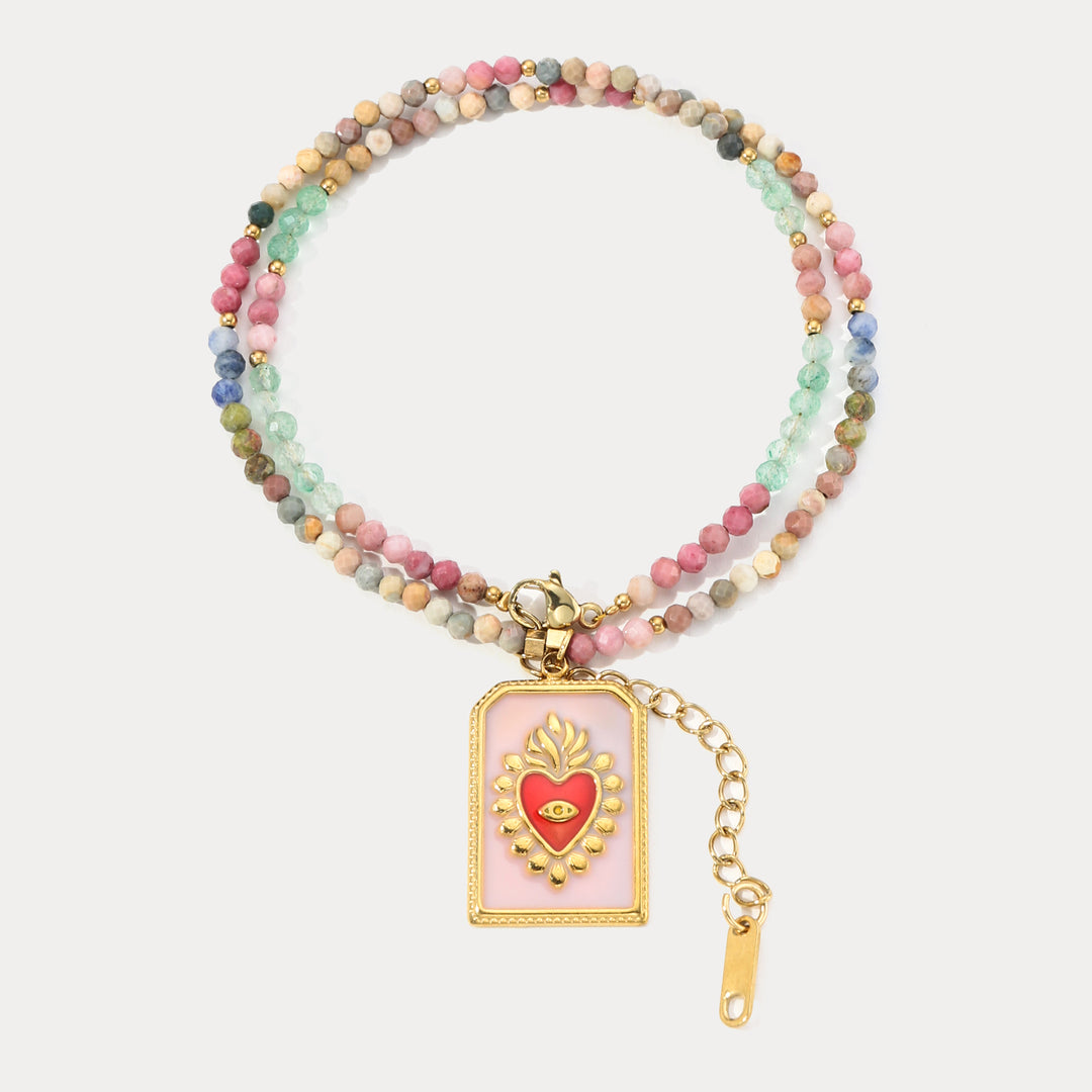 Heart Evil Eye Necklace