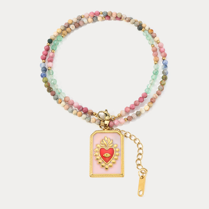 Heart Evil Eye Necklace