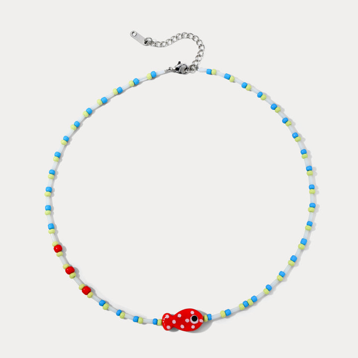 Selenichast Fish Beaded Necklace