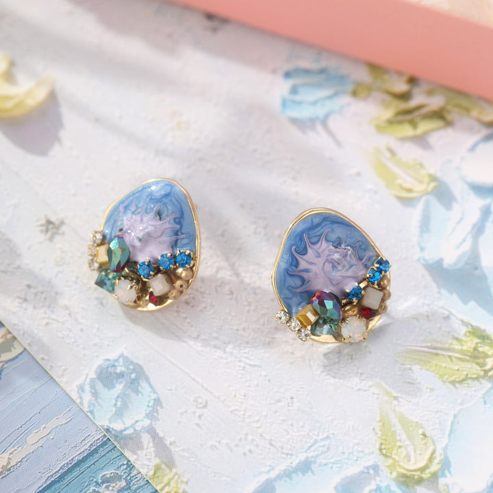 Selenichast Ocean Gemstone Earrings