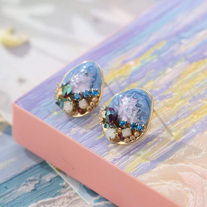 Selenichast Ocean Gemstone Earrings