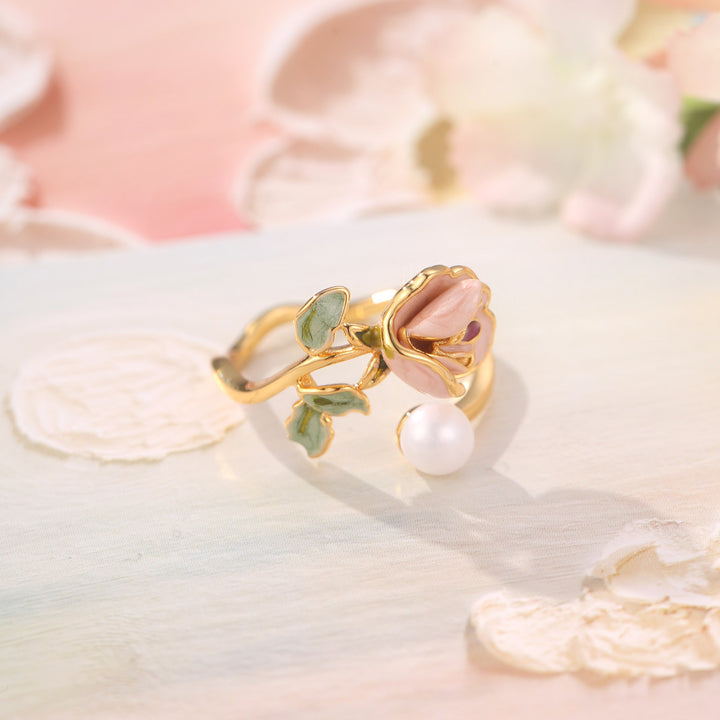 Selenichast Flower Enamel Ring