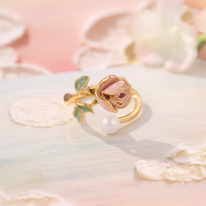 Selenichast Flower Enamel Ring