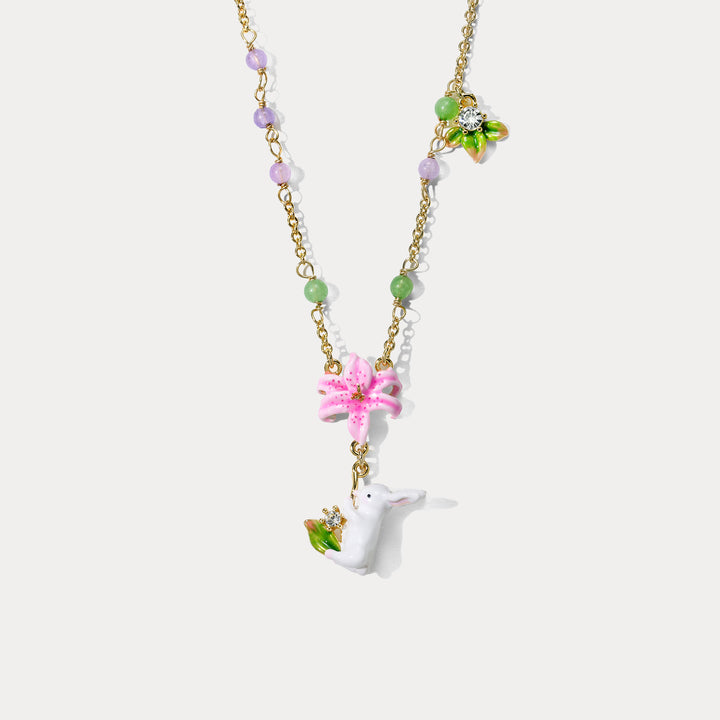 Selenichast Lily Rabbit Necklace