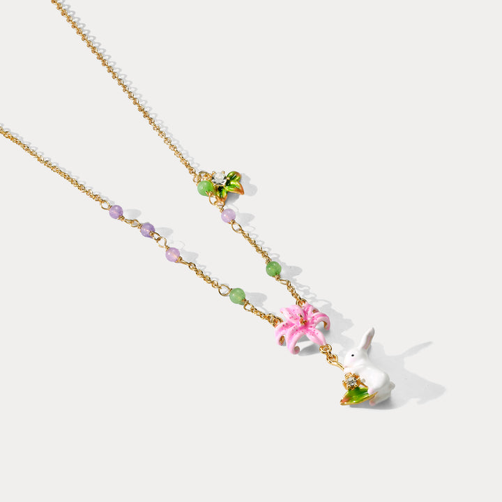 Collana di coniglio da giardino