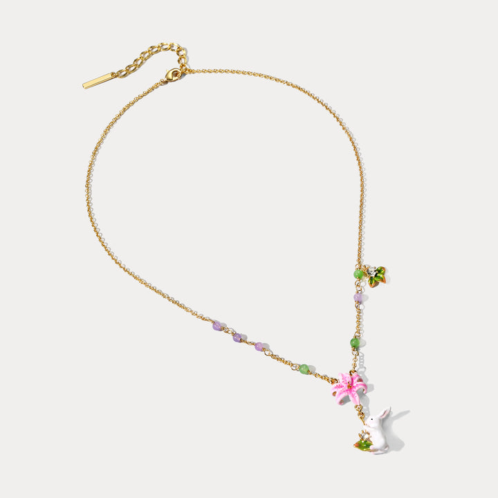 Collana di coniglio da giardino