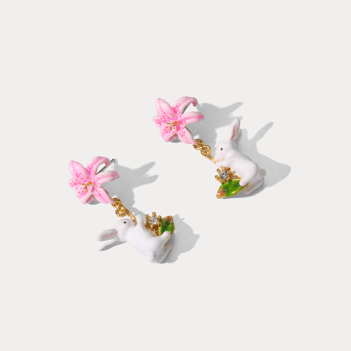 Pendientes de pernos de conejo de Pascua