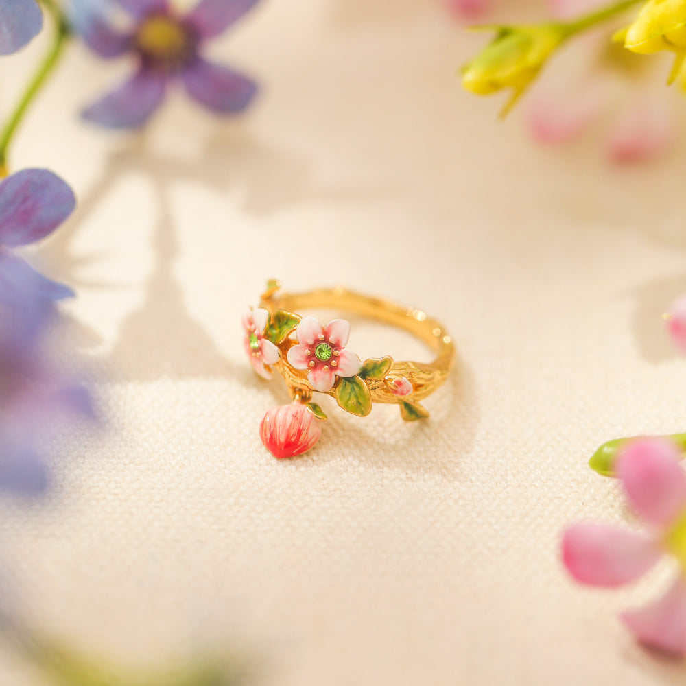 Peach Flower Ring