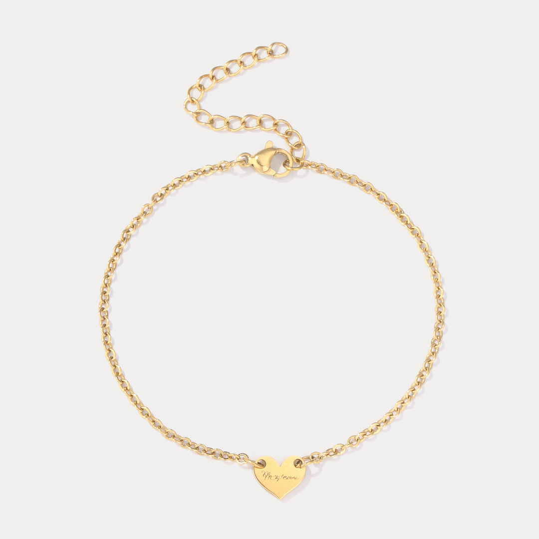 Selenichast Personalized Heart Bracelet