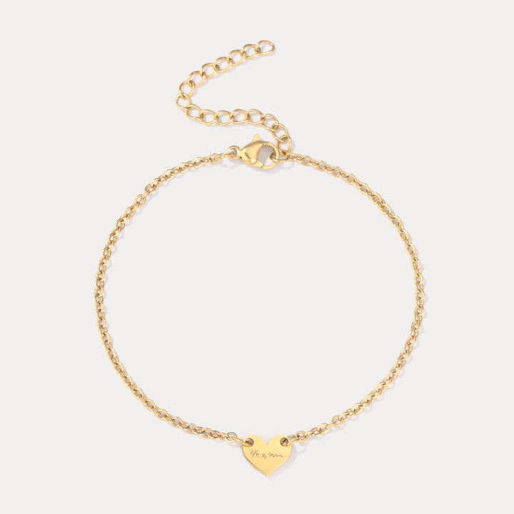 Selenichast Personalized Heart Bracelet